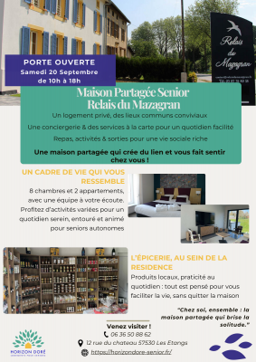 PORTES OUVERTES – Maison Partagée Senior Relais du Mazagran - Les Etangs