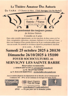 🎭 Le Théâtre Amateur des Auboris présente sa nouvelle pièce !