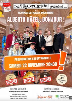 🎭 Les SillyConCarNied sur scène avec « Alberto Hôtel, Bonjour ! »