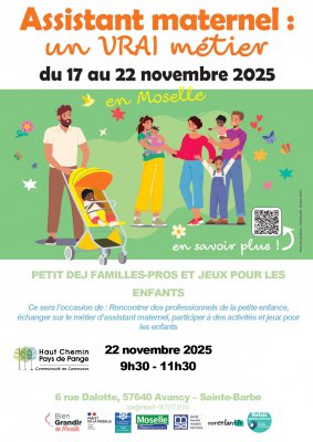 Semaine de la promotion du métier d’assistant maternel