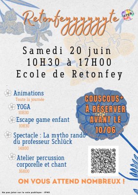 Fête de l’école « Retonfeyyyyte »